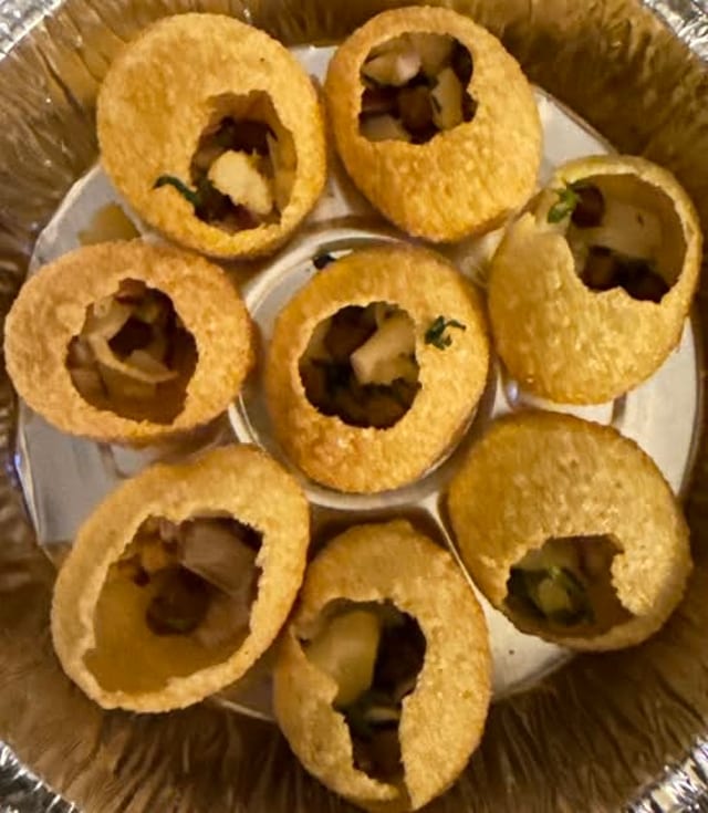 Dahi Poori Chaat.